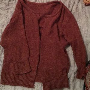 Burnt red cardigan